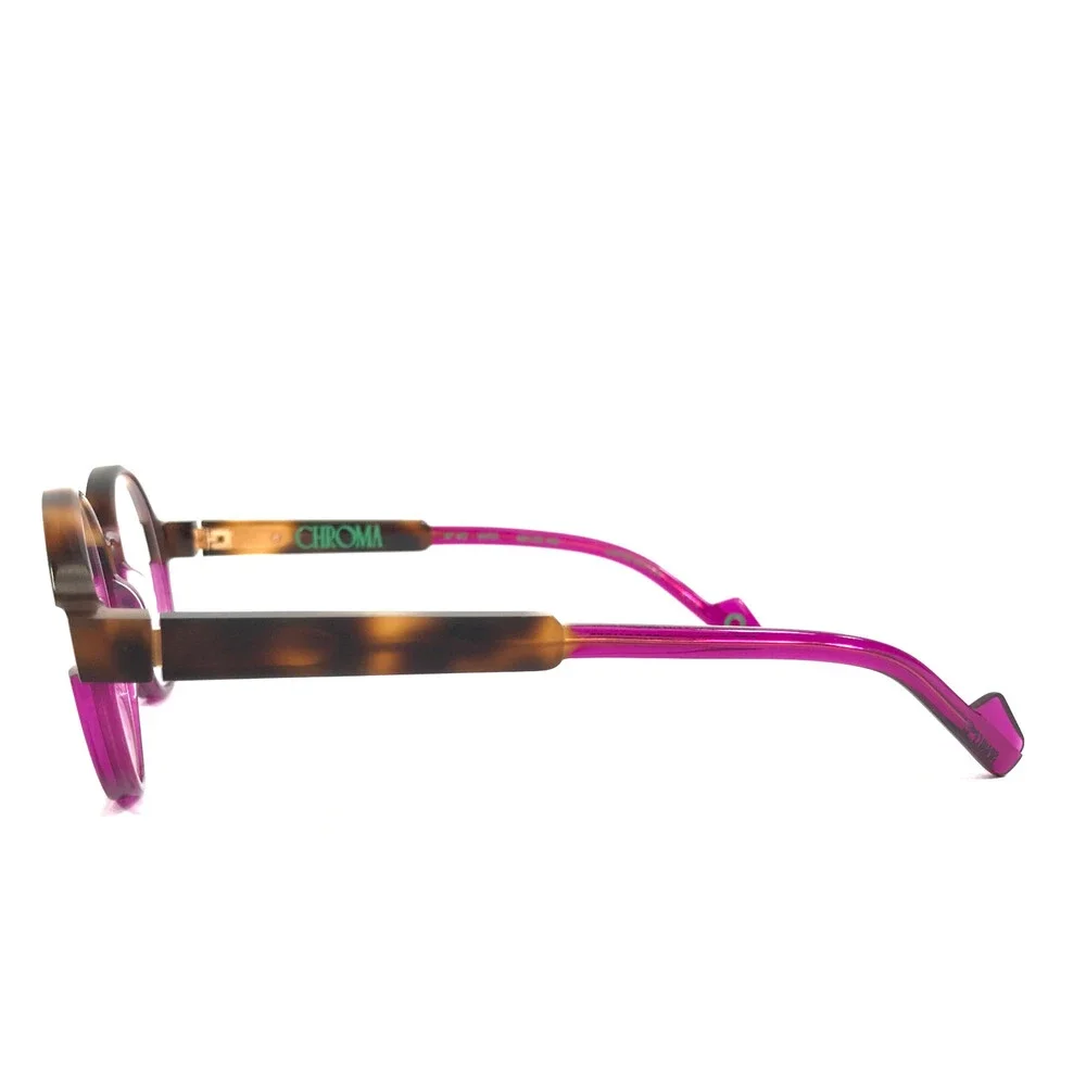 Etnia Barcelona Eyeglasses Frames CHROMA N40 HVVI Havana Violet Purple 48-20-140